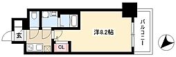 エスリード新栄プライム 1Kの間取図画像