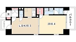 さくらHills名駅NORTH 1LDKの間取図画像