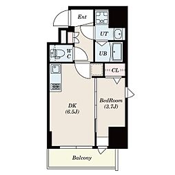 エスリードレジデンス上前津フロント 1DKの間取図画像