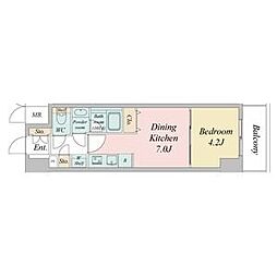 名古屋市千種区今池5丁目マンション 1DKの間取図画像
