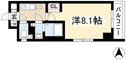 エスプレイス上前津レガシー 1Kの間取図画像