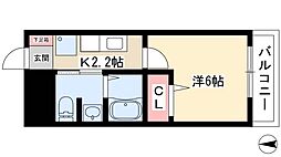Gracia名駅 1Kの間取図画像