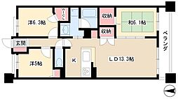 リエトコート丸の内 3LDKの間取図画像