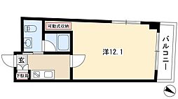 エスポアール光洋 1Kの間取図画像