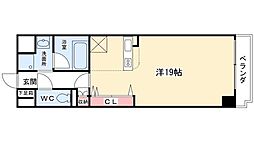 BPRレジデンス金山 1Kの間取図画像