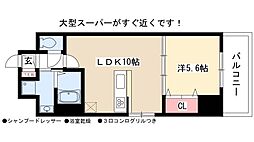 ブラストレジデンス 1LDKの間取図画像