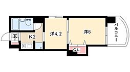 ジョイフル鶴舞 2Kの間取図画像