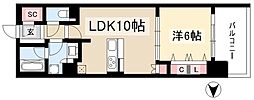 プレサンスグラン丸の内 1LDKの間取図画像