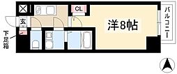 エスリード栄ザパーク 1Kの間取図画像