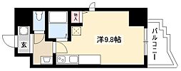 サン・アペックス名駅 ワンルームの間取図画像
