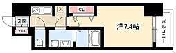 S-RESIDENCE豊国通 1Kの間取図画像