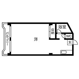 第二協和コーポ 3LDKの間取図画像