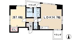 ラファサード 1LDKの間取図画像