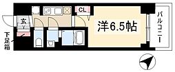 プレサンス鶴舞ファースト 1Kの間取図画像