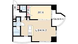 プロシード金山2 1LDKの間取図画像