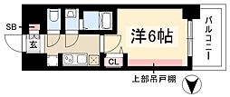 プレリス浅間町フォルテラ 1Kの間取図画像