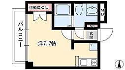 ライブコート丸の内 ワンルームの間取図画像