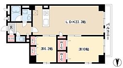 JMF-Residence名駅南 2LDKの間取図画像