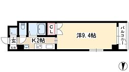 HF久屋大通レジデンス 1Kの間取図画像