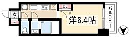 アステリ鶴舞ディオ 1Kの間取図画像