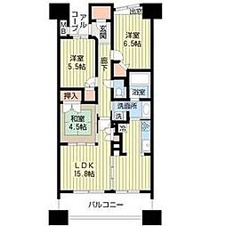グランカーサ上前津 3LDKの間取図画像