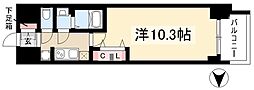プレサンス丸の内リラティ 1Kの間取図画像