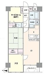 セザール両国 2SLDKの間取図画像