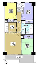 間取図画像 2SLDK