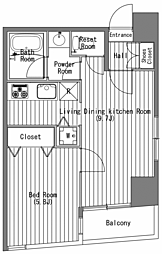 プランドール・コダイ 1LDKの間取図画像