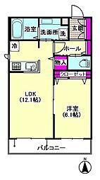 メゾン・シュシュ 1LDKの間取図画像