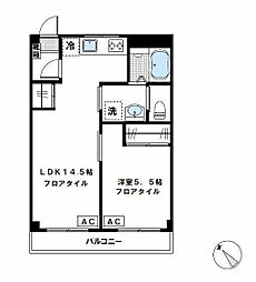 ソレイユ 1LDKの間取図画像