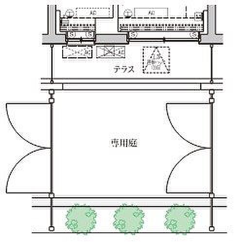 ベルシード野毛山公園 105｜神奈川県横浜市西区老松町(賃貸マンション1DK・1階・30.15㎡)の写真 その4