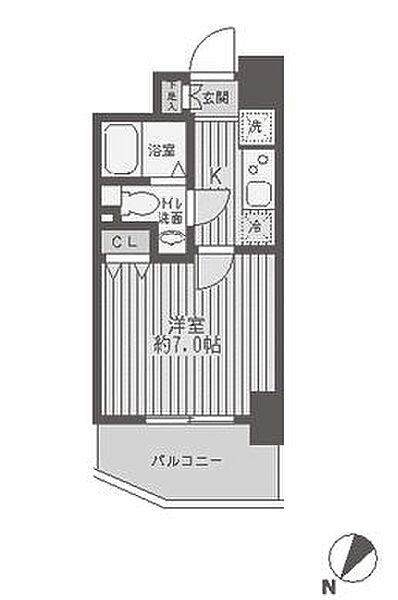 レジディア蒲田 ｜東京都大田区蒲田5丁目(賃貸マンション1K・11階・22.62㎡)の写真 その2