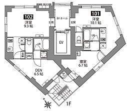 FABRIC東長崎Residence 1SKの間取図画像