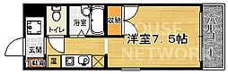 京都市営烏丸線 今出川駅 徒歩7分の賃貸マンション 1階1Kの間取り