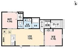 墨田区京島3丁目47-15住宅 2LDKの間取図画像