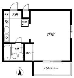 メゾン・ド・マルグリット 1Kの間取図画像