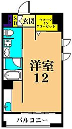 Soleil大井 1Kの間取図画像