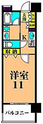 グレイスコート大森海岸 1Kの間取図画像