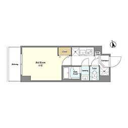 Augusta　Residence大森 1階1Kの間取り