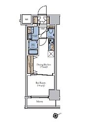 エスティメゾン大森 1DKの間取図画像