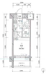 ARTESSIMOLEGA 1Kの間取図画像