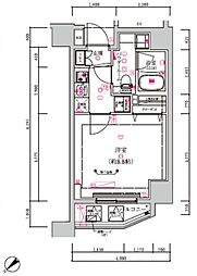 スプレスター大森山王 1Kの間取図画像