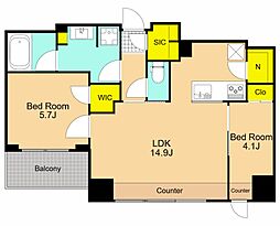 間取図画像 2LDK