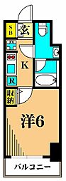 アーバネックス南品川 1Kの間取図画像