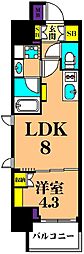 ルフォンプログレ西大井プレミア 1LDKの間取図画像