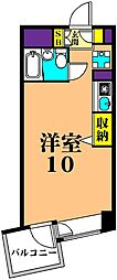 プライムアーバン大井町2 ワンルームの間取図画像