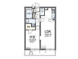 エスポワール六郷 1LDKの間取図画像