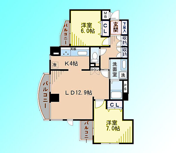 間取りを拡大表示