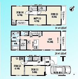 物件画像 蕨市南町3丁目3期 全8号棟